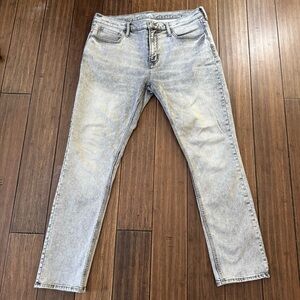 Old Navy Slim Fit Jeans Men's 36x32 Gray Wash Denim